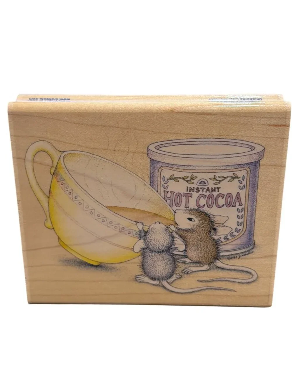 House Mouse Rubber Stamp Hot Cocoa 02 Monica Friend Stampabilities 2007